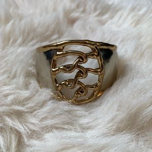 Gold & Silver Snake Bangle